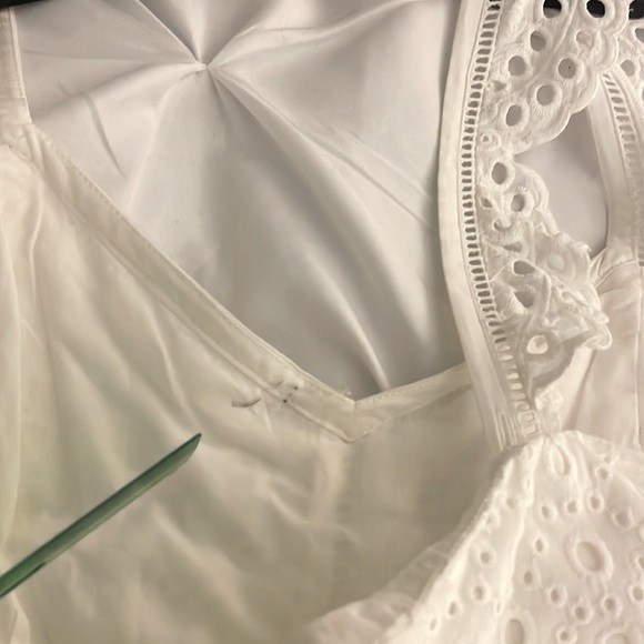 Parker Genevieve Long Eyelet Dress - Ivory - Picture 5 of 9